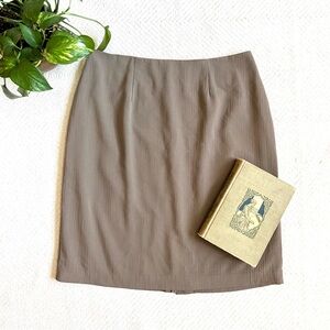 C.C Magic Vintage 90s Taupe Textured Knee Length Skirt size 12